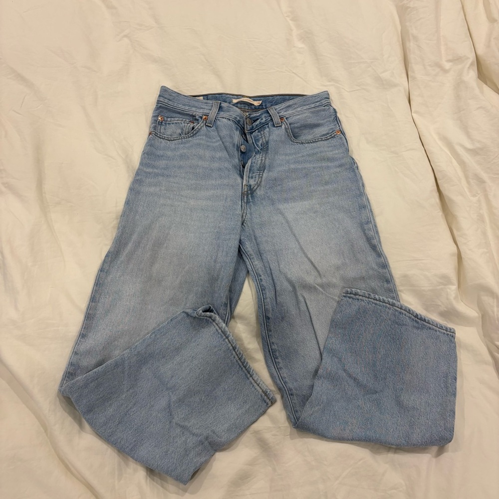 Levi's Ribcage Straight Jeans - Light Wash